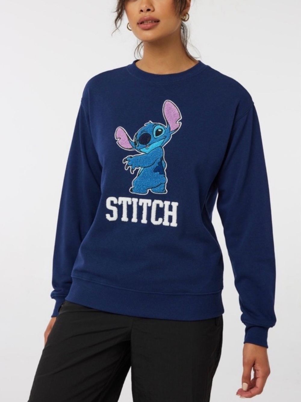 Disney Stitch Crew Neck Sweatshirt / Women-Unisex / Size:M